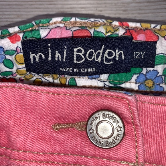 ⬇️ Mini Boden Pink and Floral Capri, Girls 12Y - Picture 3 of 3
